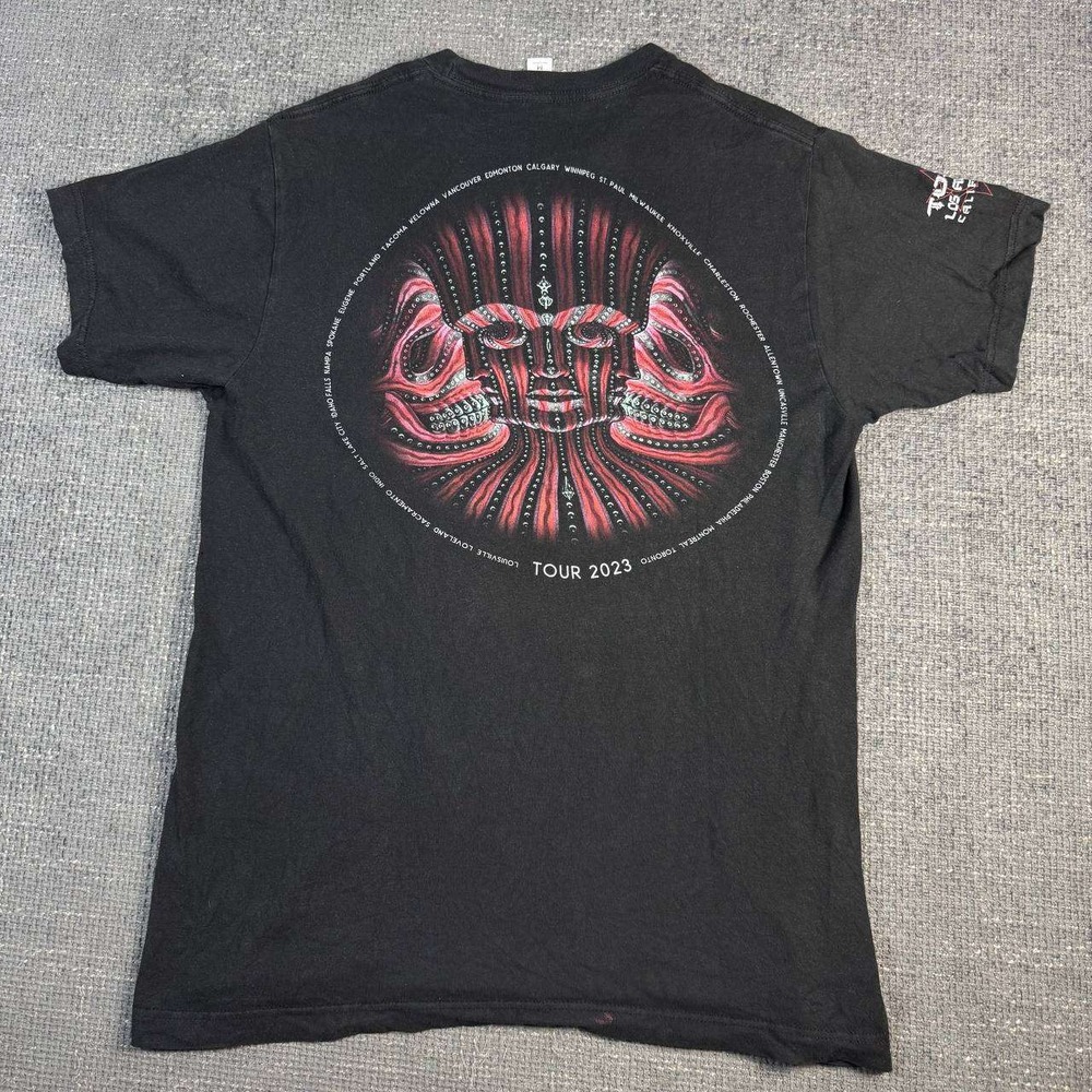 Tool Band T-Shirt Mens Medium Black 2023 Tour Graphic Alex Grey Psychedelic Tee